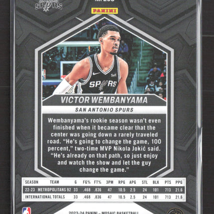 2024 Panini Mosaic Basketball Victor Wembanyama #238 RC
