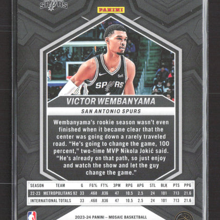 2024 Panini Mosaic Basketball Victor Wembanyama #238 RC