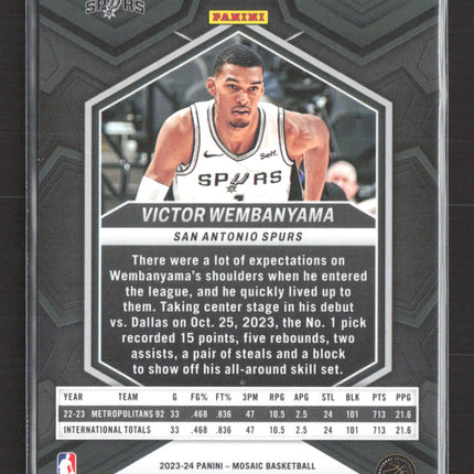 2024 Panini Mosaic Victor Wembanyama #257 RC