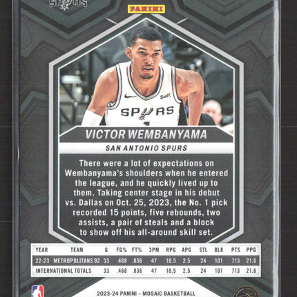 2024 Panini Mosaic Basketball Victor Wembanyama #257 RC