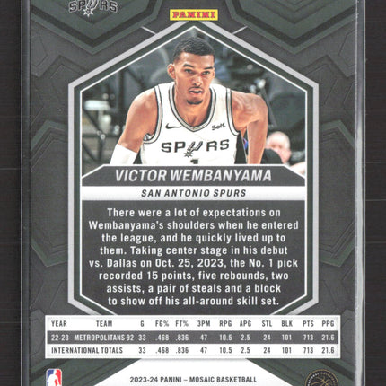 2024 Panini Mosaic Victor Wembanyama #257 RC