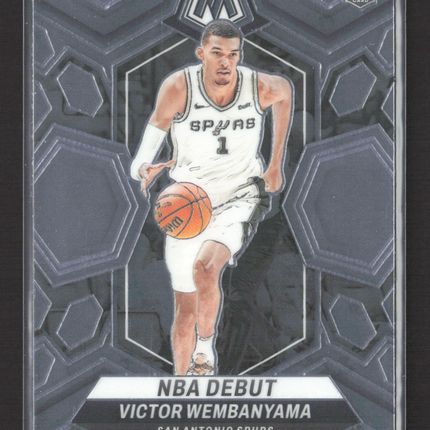2024 Panini Mosaic Victor Wembanyama #257 NBA Debut RC