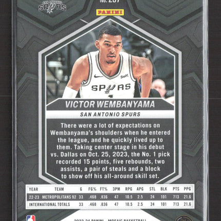 2024 Panini Mosaic Basketball Victor Wembanyama #257 RC
