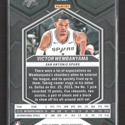 2024 Panini Mosaic Basketball Victor Wembanyama #257 RC