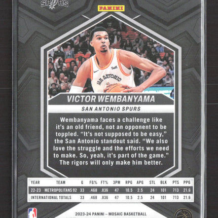 2024 Panini Mosaic Basketball Victor Wembanyama #282 City Edition RC