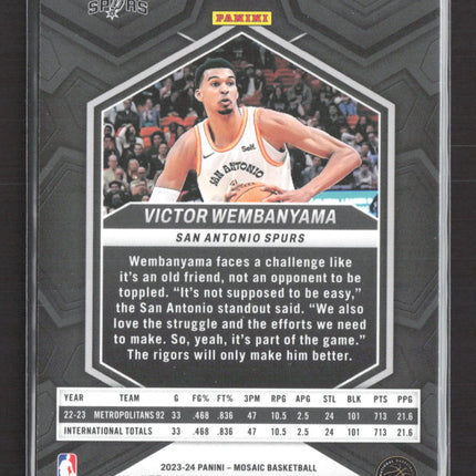 2024 Panini Mosaic Basketball Victor Wembanyama #282 RC