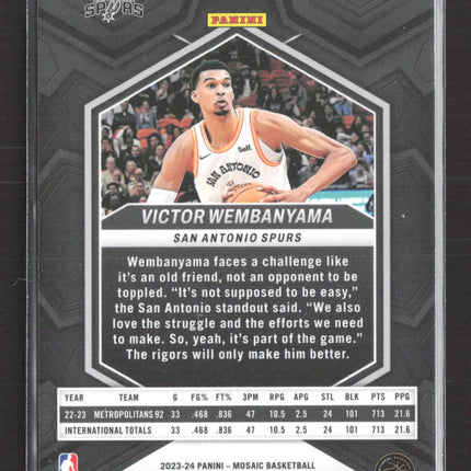 2024 Panini Mosaic Basketball Victor Wembanyama #282 RC