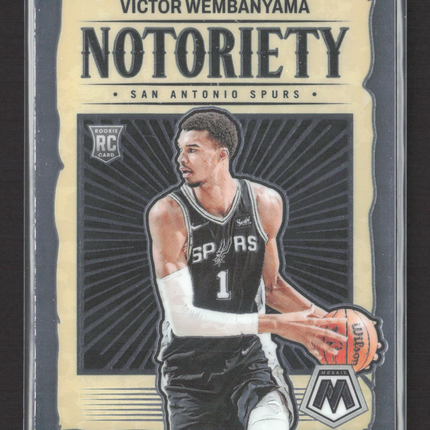 2024 Panini Mosaic Notoriety Victor Wembanyama #5 RC