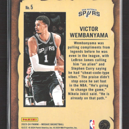 2024 Panini Mosaic Notoriety Victor Wembanyama #5