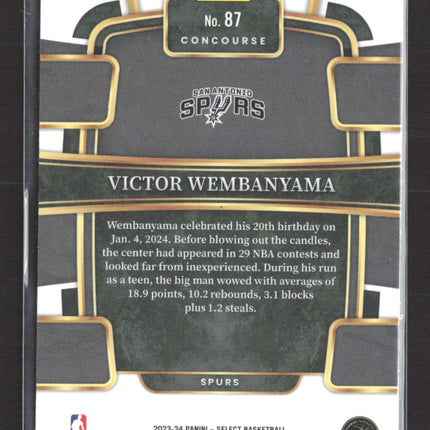 2024 Panini Select Victor Wembanyama #87 RC