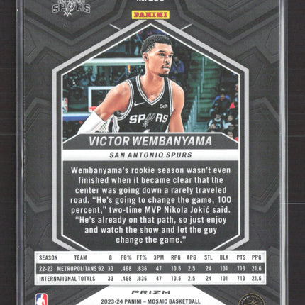 2024 Panini Mosaic Victor Wembanyama #238 Red RC