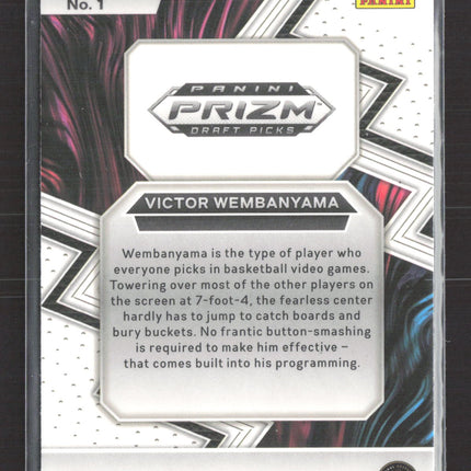 2023 Panini Prizm Draft Picks Fearless Red Ice Victor Wembanyama #1 RC