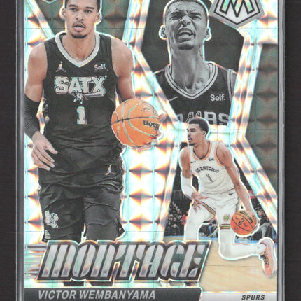 2024 Panini Mosaic Montage Victor Wembanyama #7 Silver RC