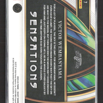 2024 Panini Select Sensations Victor Wembanyama #7