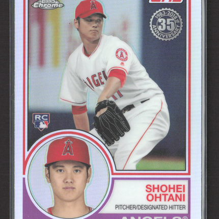 2018 Topps Chrome 1983 Topps Baseball Shohei Ohtani #83T-6 RC