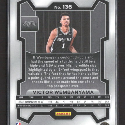 2023 Panini Prizm Victor Wembanyama #136 RC
