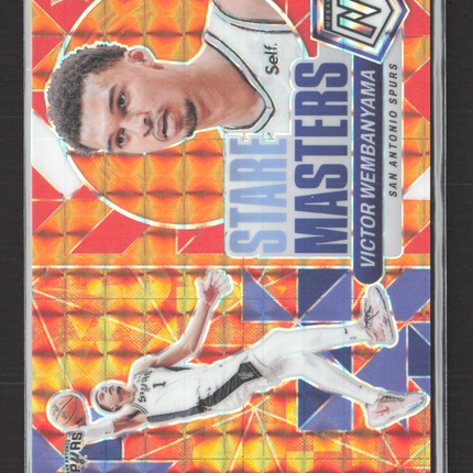 2023 Panini Mosaic Stare Masters Victor Wembanyama #16 Orange RC /49