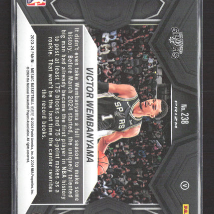 2024 Panini Mosaic Prizm Victor Wembanyama #238 Disco