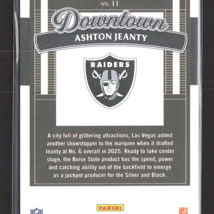 2025 Panini Donruss Downtown Ashton Jeanty #11 RC