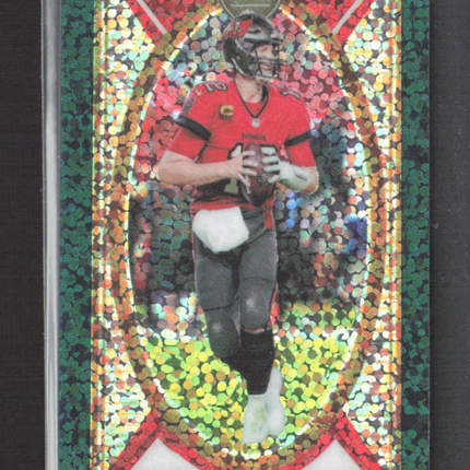 2022 Panini Legacy Football Tom Brady #91 Red Yellow Green Mini Mosaic 08/25