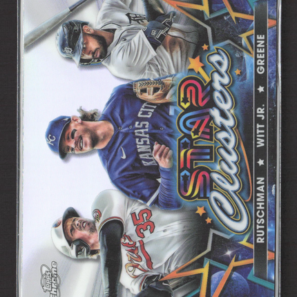 2023 Topps Chrome Star Clusters Adley Rutschman Riley Greene Bobby Witt Jr #SC-6