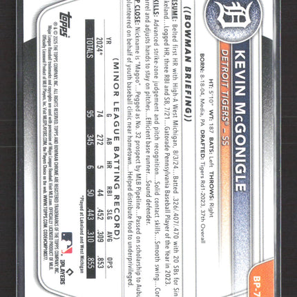 2024 Bowman Kevin McGonigle #BP-79