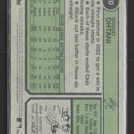 2023 Topps Heritage Shohei Ohtani #20