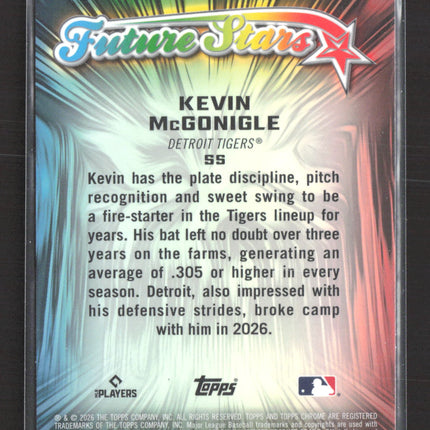 2026 Topps Chrome Future Stars Kevin McGonigle #FS-6 RC