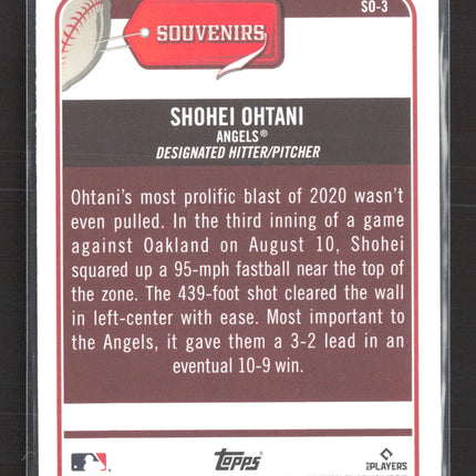 2021 Topps Big League Souvenirs Shohei Ohtani #SO-3