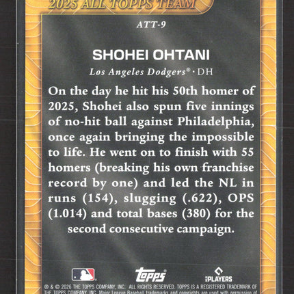 2026 Topps All Topps Team Shohei Ohtani #ATT-9
