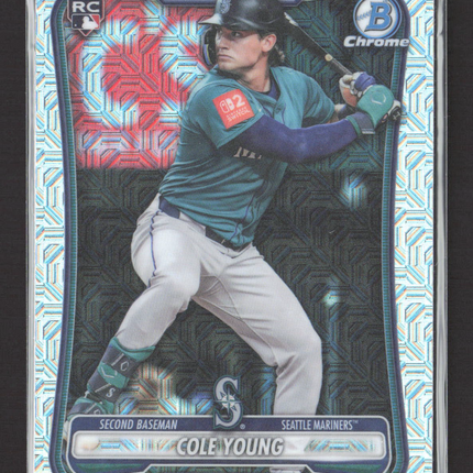 2026 Bowman Chrome Cole Young #78 Mega Box Mojo Refractor RC