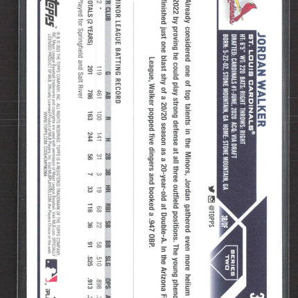 2023 Topps Series Two Jordan Walker #344 RC