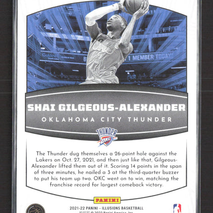 2022 Panini Illusions Operation Detonation Shai Gilgeous-Alexander #25