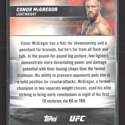 2025 Topps Stadium Club UFC Conor McGregor #200