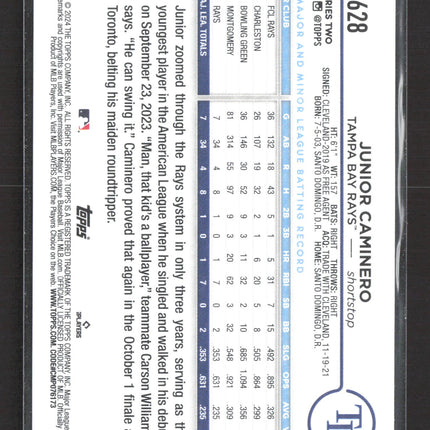 2024 Topps Series Two Junior Caminero #628 RC