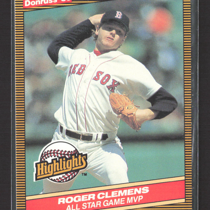 1986 Donruss Highlights Roger Clemens #26