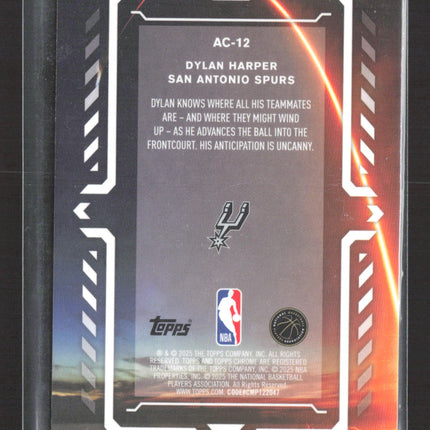 2025 Topps Chrome Activators Dylan Harper #AC-12 RC