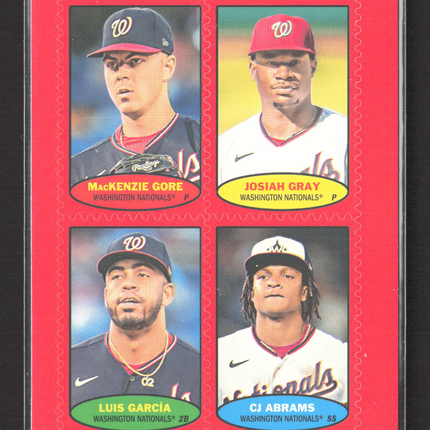 2023 Topps Heritage MacKenzie Gore Josiah Gray CJ Abrams Luis García #74S-37-40
