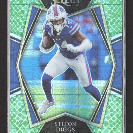 2022 Panini Select Football Stefon Diggs #106 Green Snakeskin 33/89