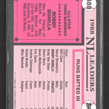 1989 Topps Tiffany Bobby Bonilla #388
