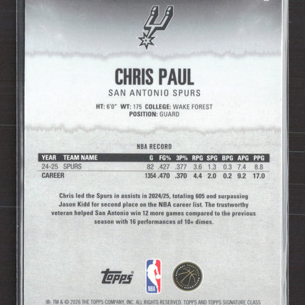 2026 Topps Chrome Chris Paul #2