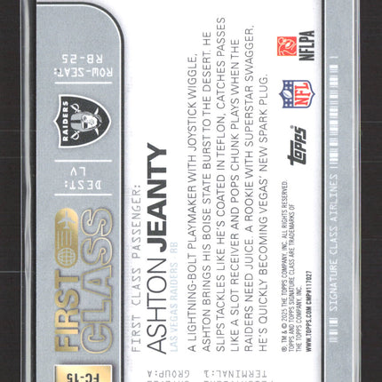 2025 Topps First Class Ashton Jeanty #FC-15 RC