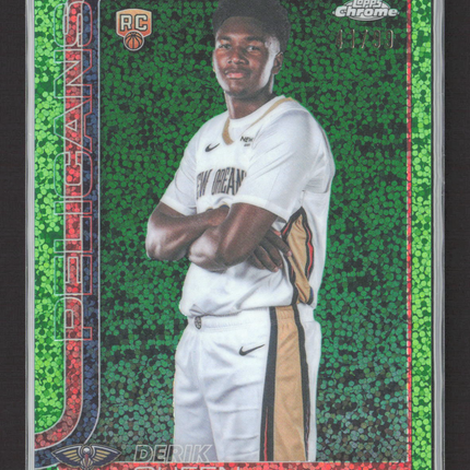 2026 Topps Chrome Derik Queen #163 Green Speckle Refractor RC