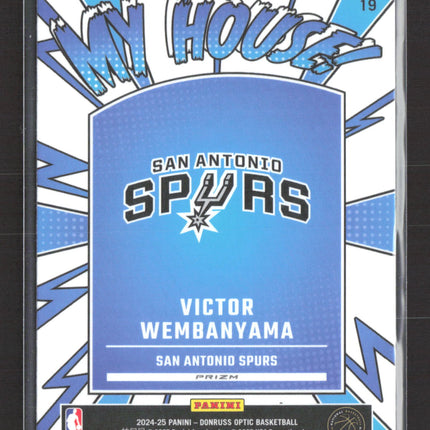 2025 Panini Donruss Optic My House Victor Wembanyama #19 Prizm
