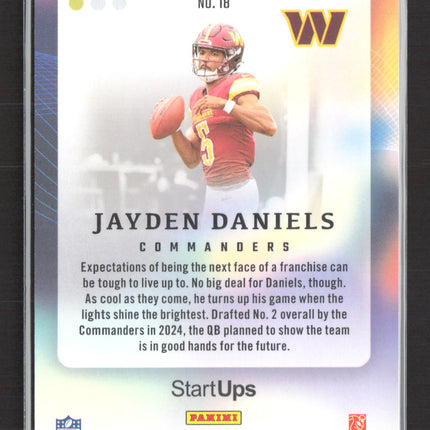 2024 Panini Origins StartUps Jayden Daniels #18 RC