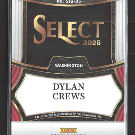 2025 Panini Select Dylan Crews #SIG-DC RC Auto