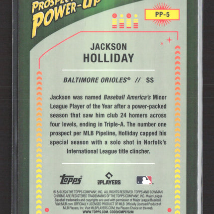 2024 Bowman Chrome Prospect Power-Up Jackson Holliday #PP-5