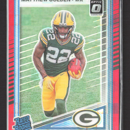 2025 Donruss Optic Football Matthew Golden #311 Red