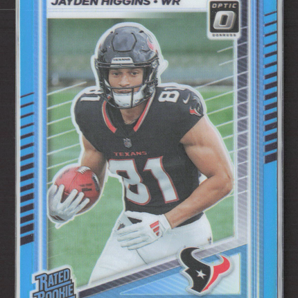 2025 Panini Donruss Optic Jayden Higgins #225 Light Blue 150/399