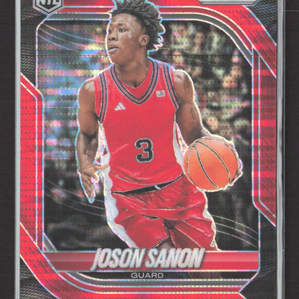 2026 Panini Prizm Basketball Joson Sanon #90 Red 090/299